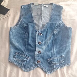 Stylish Blue Denim Vest